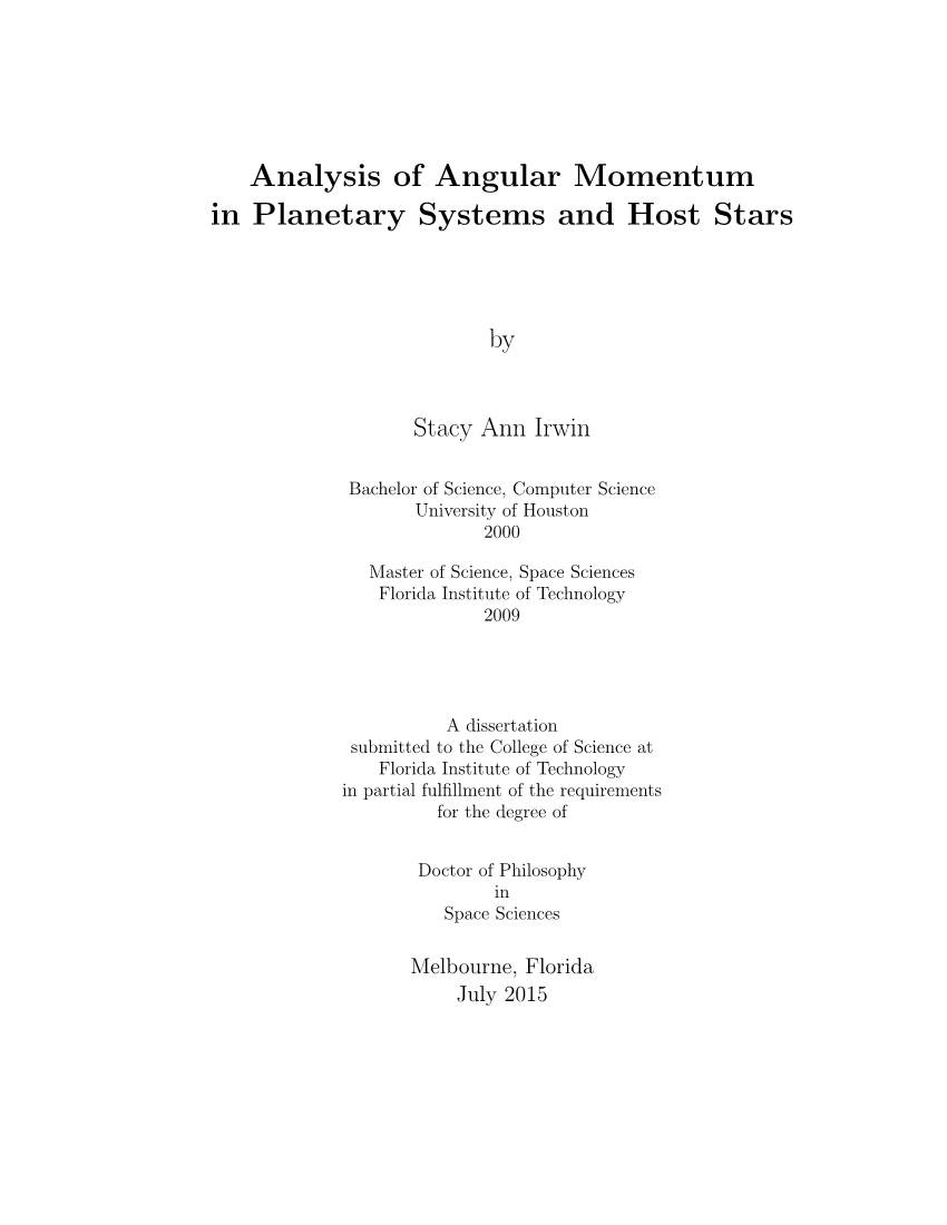 Analysis of Angular Momentum in Planetary Systems and Host Stars