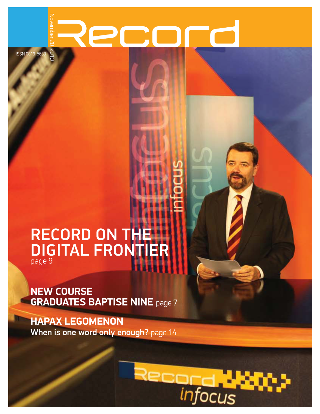 RECORD on the Digital Frontier by Kent Kingston