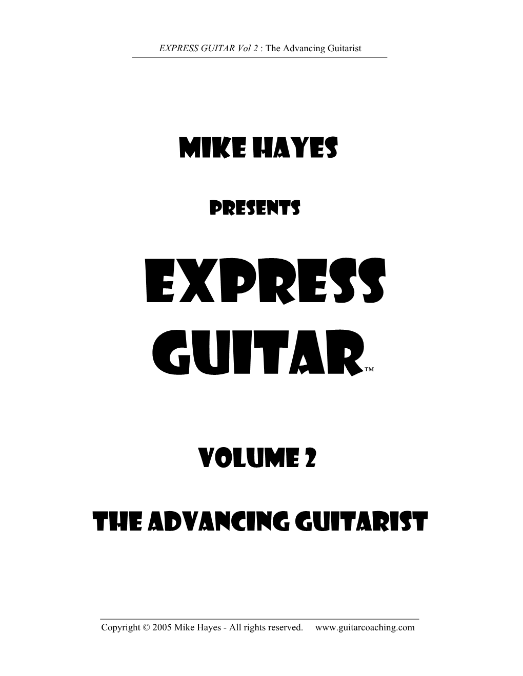 Express Guitar™ Volume 2