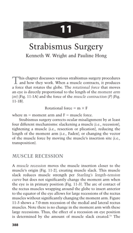 Strabismus Surgery Kenneth W