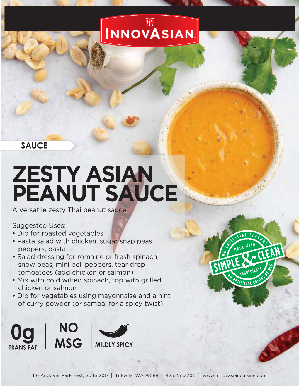 Zesty Asian Peanut Sauce SR