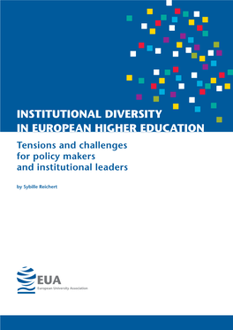 Institutional Diversity in European Higher Education