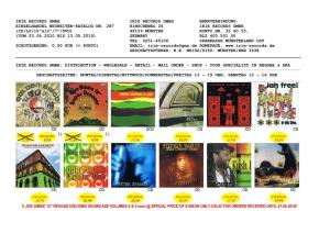 IRIE RECORDS New Release Catalogue 05-10 #1