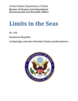 Limits in the Seas, No. 130, Dominican