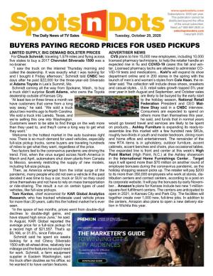 Buyers Paying Record Prices for Used Pickups