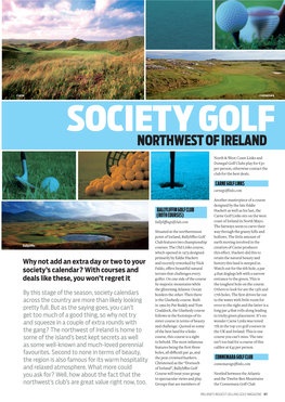 Society Golf in Northwest Ireland