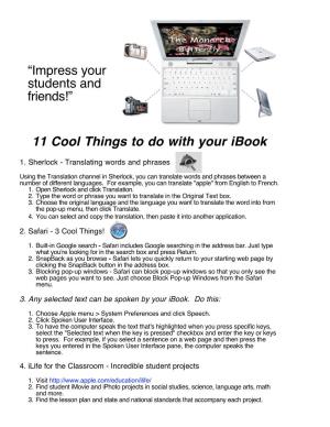 11 Cool Things.Cwk