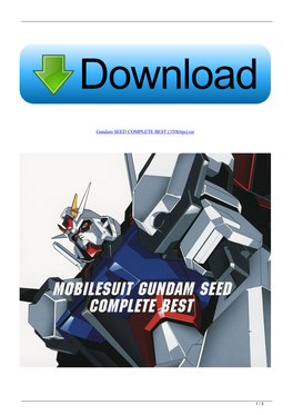Gundam SEED COMPLETE BEST 320Kbpsrar