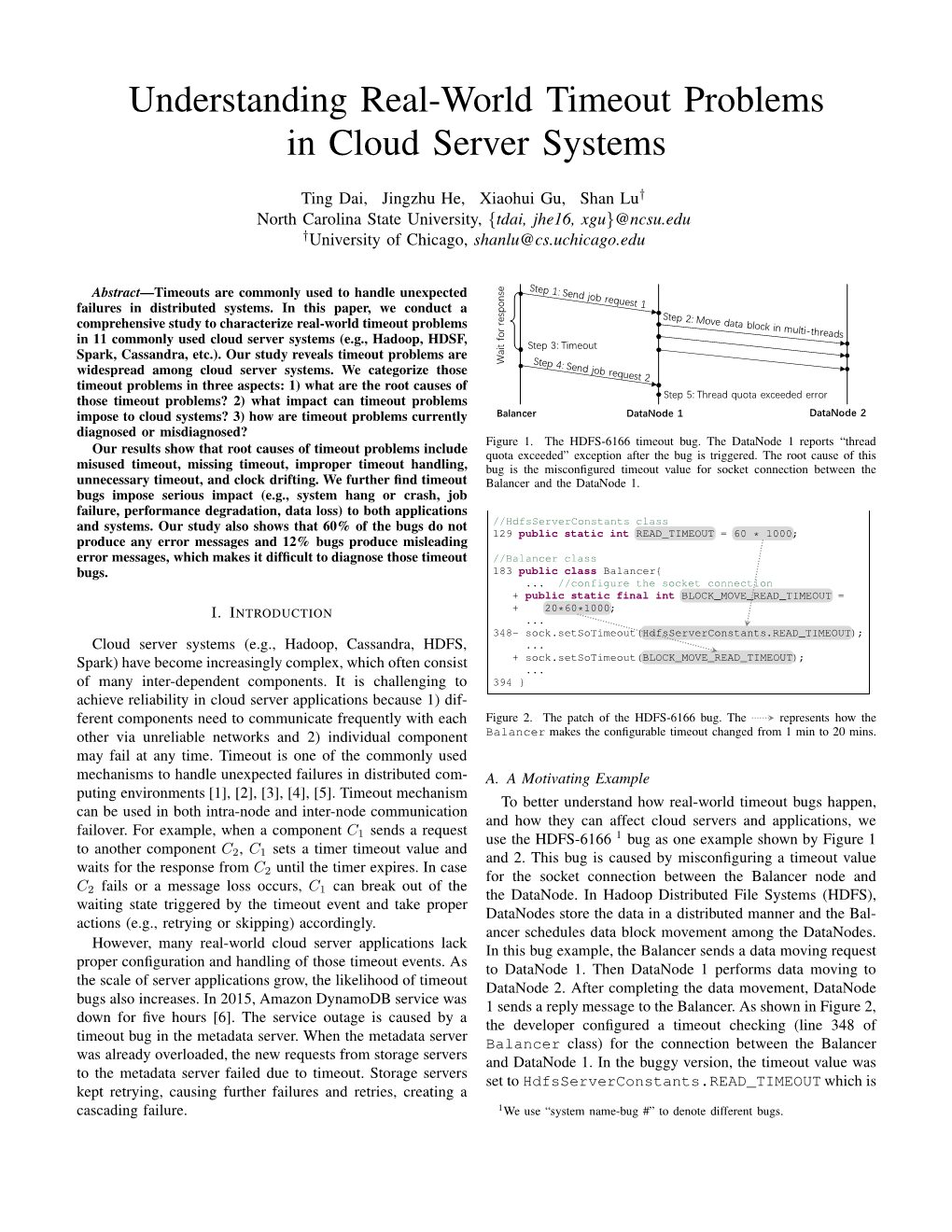 Understanding Real-World Timeout Problems in Cloud Server Systems