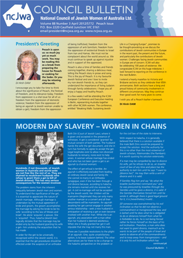 MODERN DAY SLAVERY – WOMEN in CHAINS Beth Din (Court of Jewish Law), Where It for the Civil Law of the State to Intervene