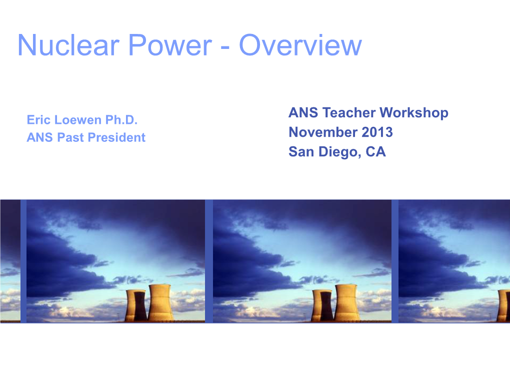 Nuclear Power - Overview