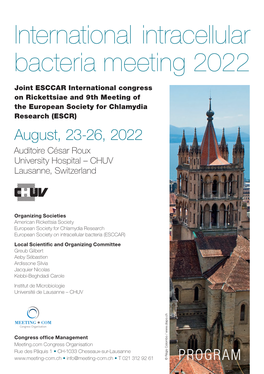 International Intracellular Bacteria Meeting 2022