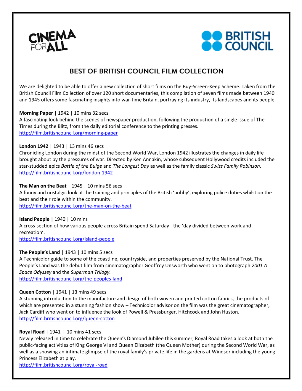 British Council Compilation
