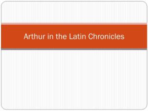 Arthur in the Latin Chronicles