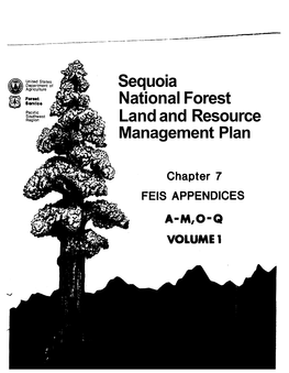 Sequoia National Forest Land and Resource Management Plan TABLE of CONTENTS