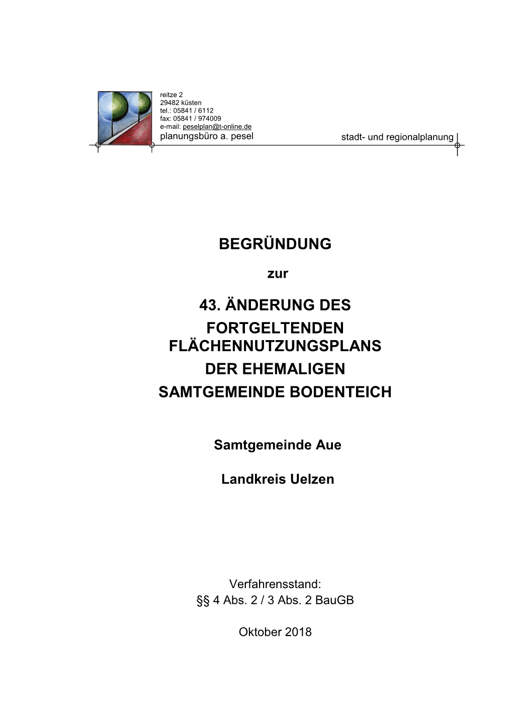 Begründung 43. Änderung Des Fortgeltenden