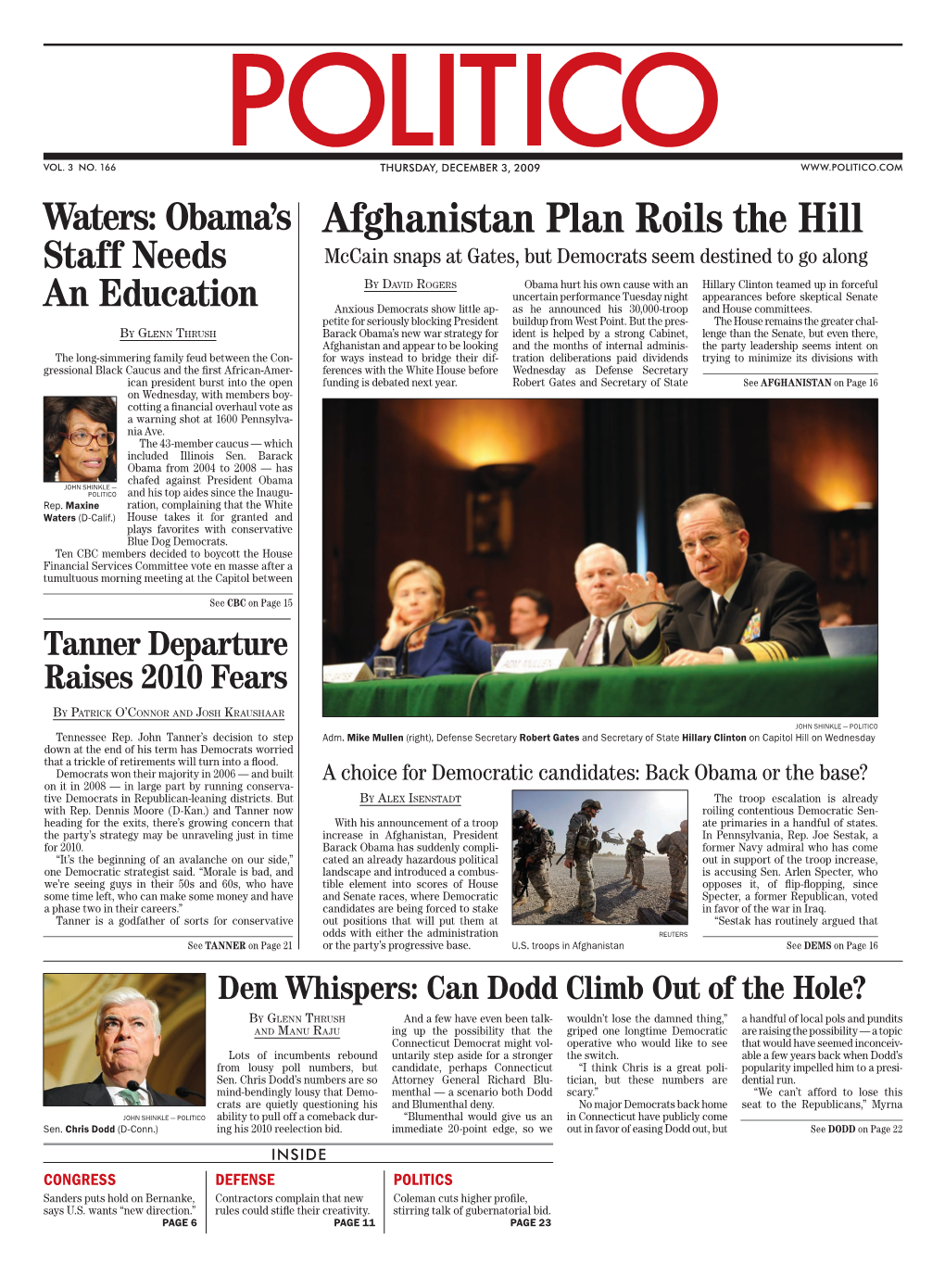 Afghanistan Plan Roils the Hill