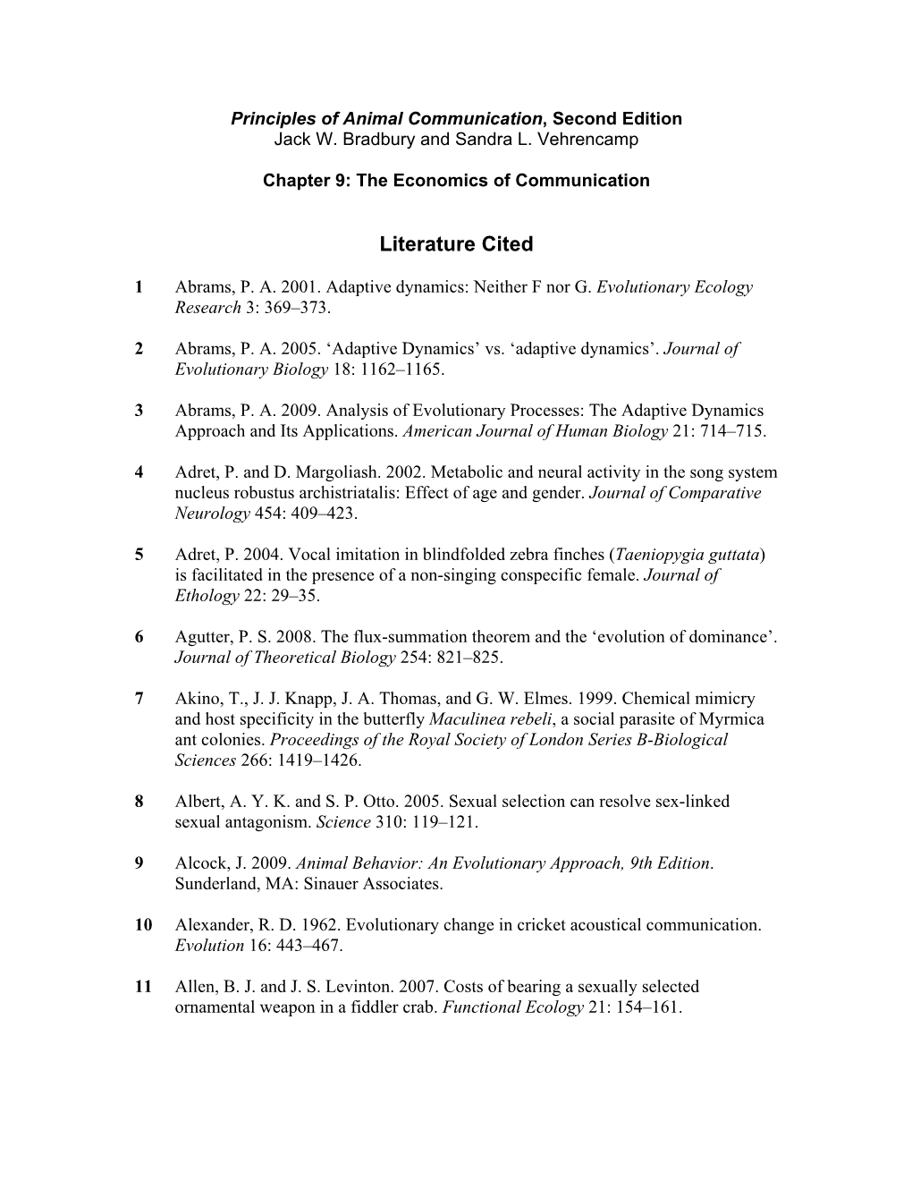 Chapter 9: the Economics of Communication