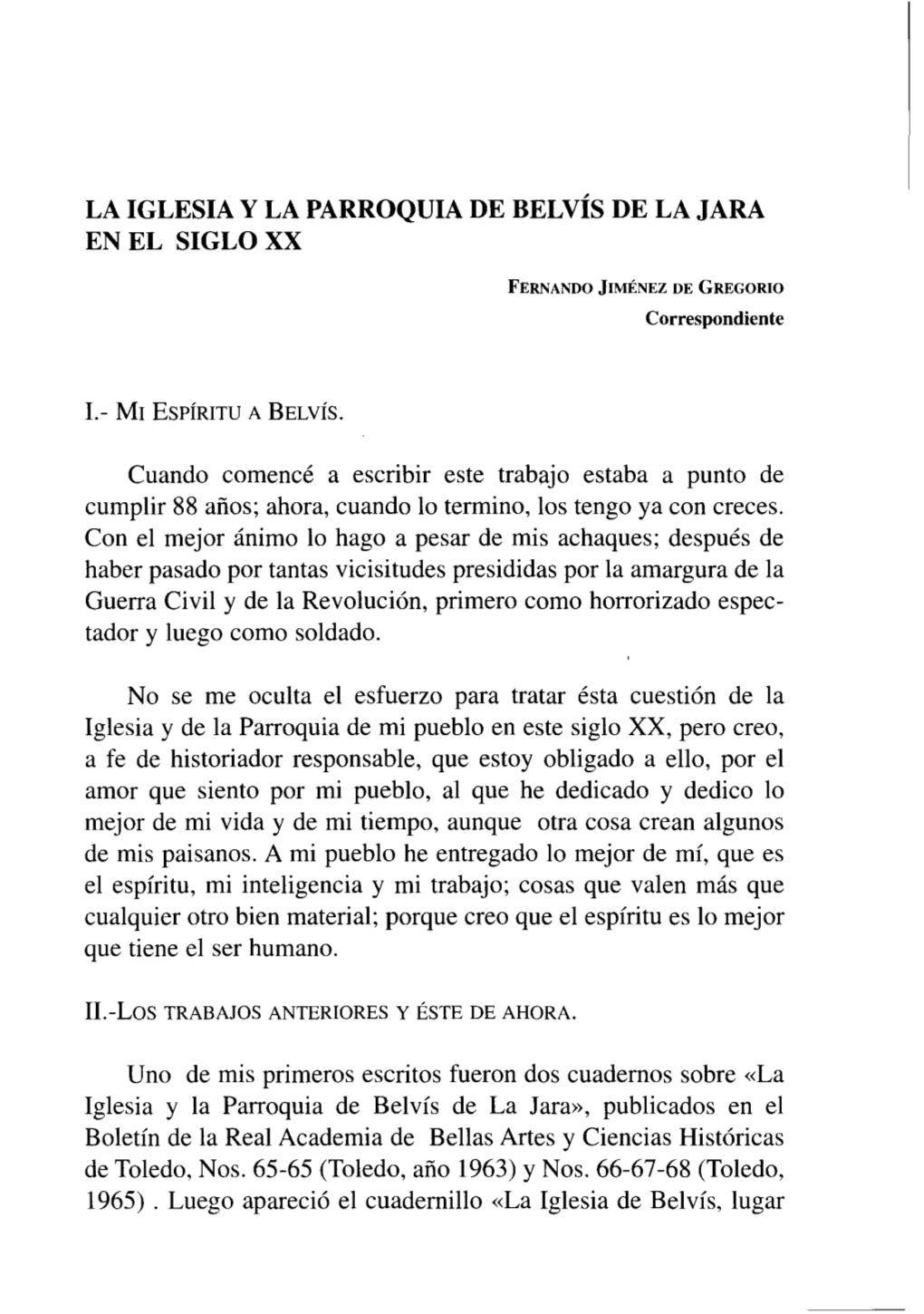 Descargar PDF “La Iglesia Y La Parroquia De Belvís De La Jara En El Siglo XX