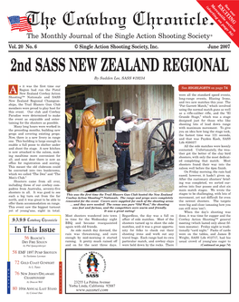 June 2007 2Nd SASS NEW ZEALAND REGIONAL by Sudden Lee, SASS #19234