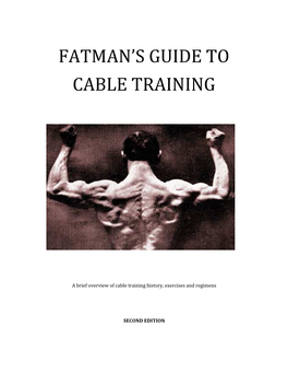 Fatman's Guide to Cable Training