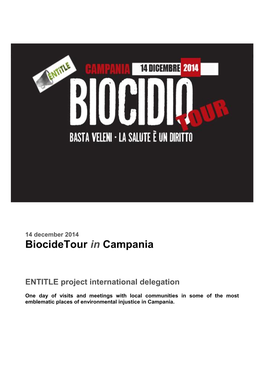 Biocidetour in Campania