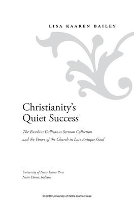 Christianity's Quiet Success