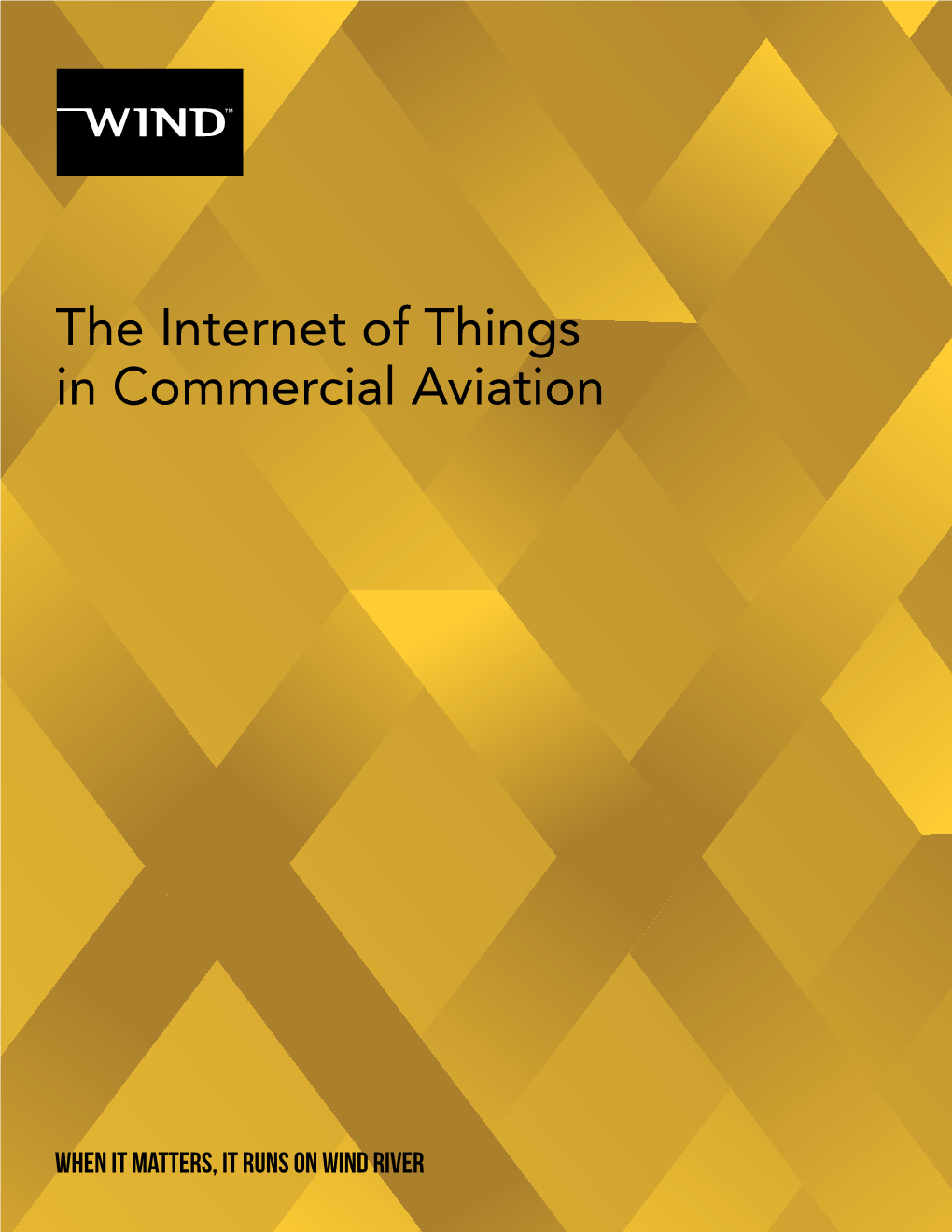 The Internet of Things in Commercial Aviation
