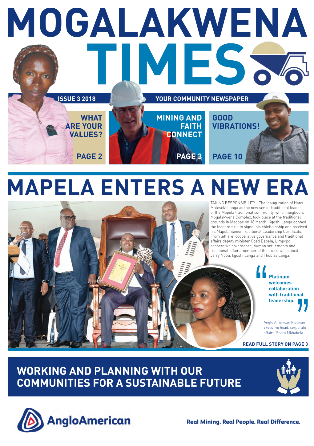 Mapela Enters a New Era Taking Responsibility