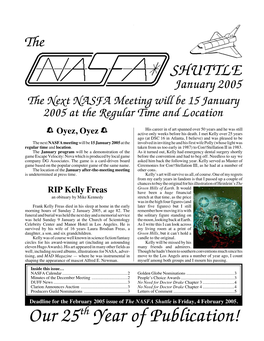 NASFA 'Shuttle' Jan 2005