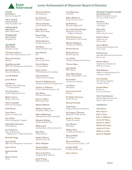 Board of Directors Page Flatlist As of Jan 28 14 Layout 1
