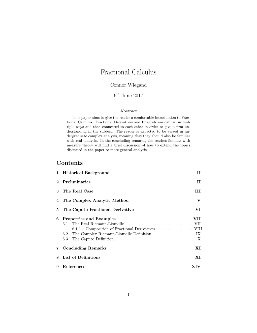 Fractional Calculus