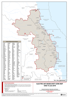 Electric Ant Biosecurity Zone Suburbs