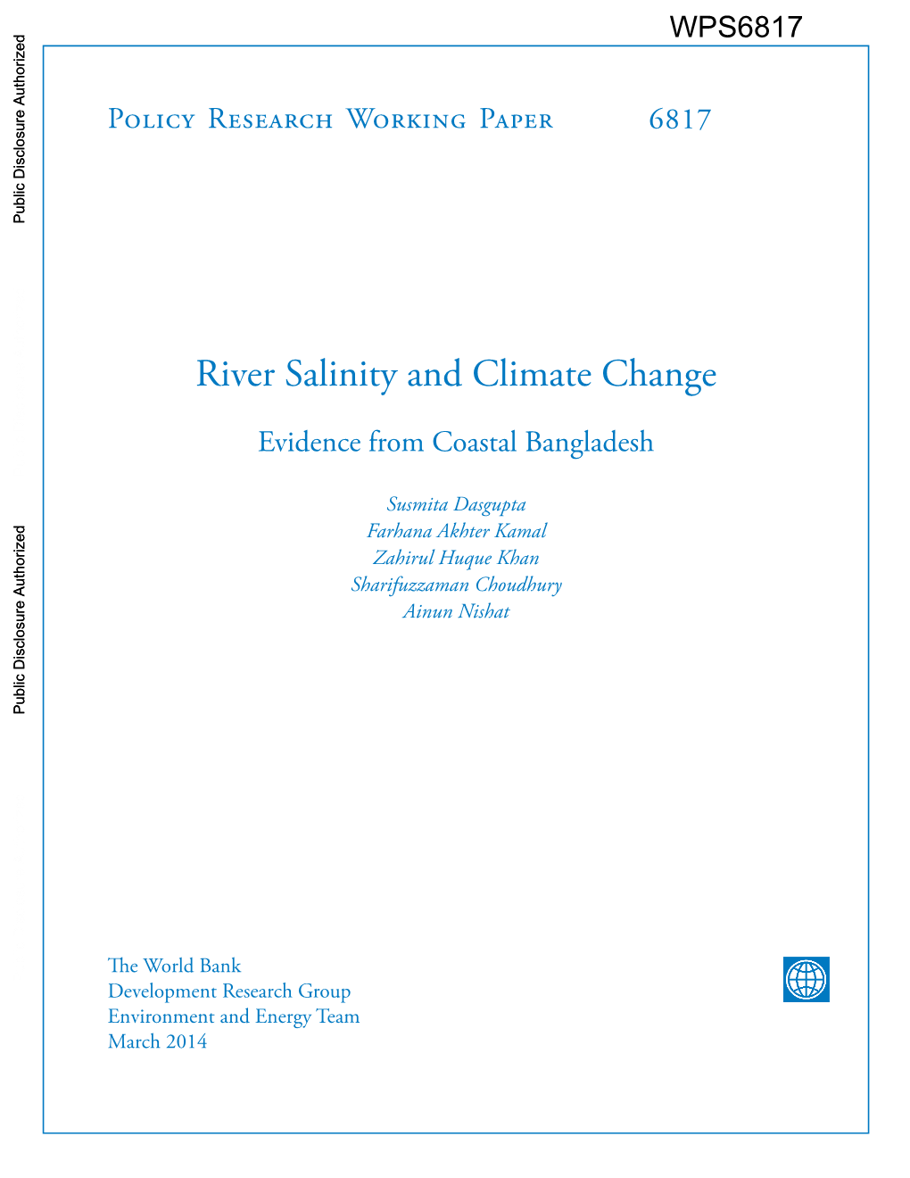 Evidence from Coastal Bangladesh