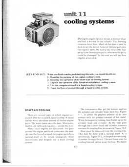 Unit 11 Cooling Systems
