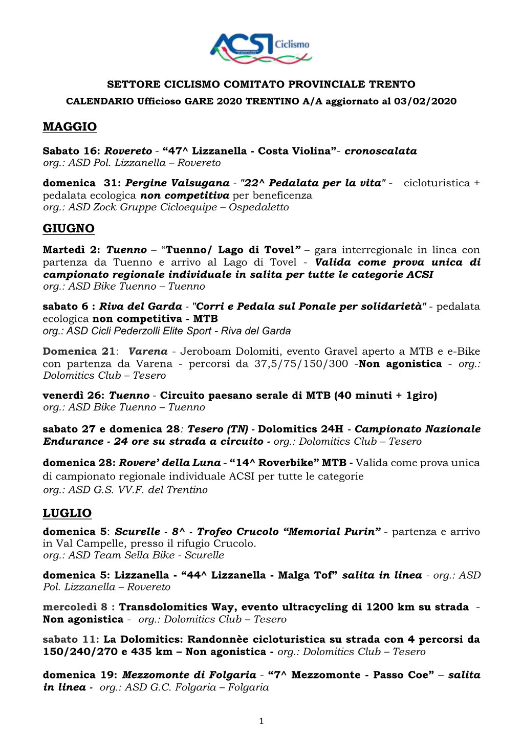 Calendario-Ufficioso-Gare-Acsi-Ciclismo-Trentino-Alto