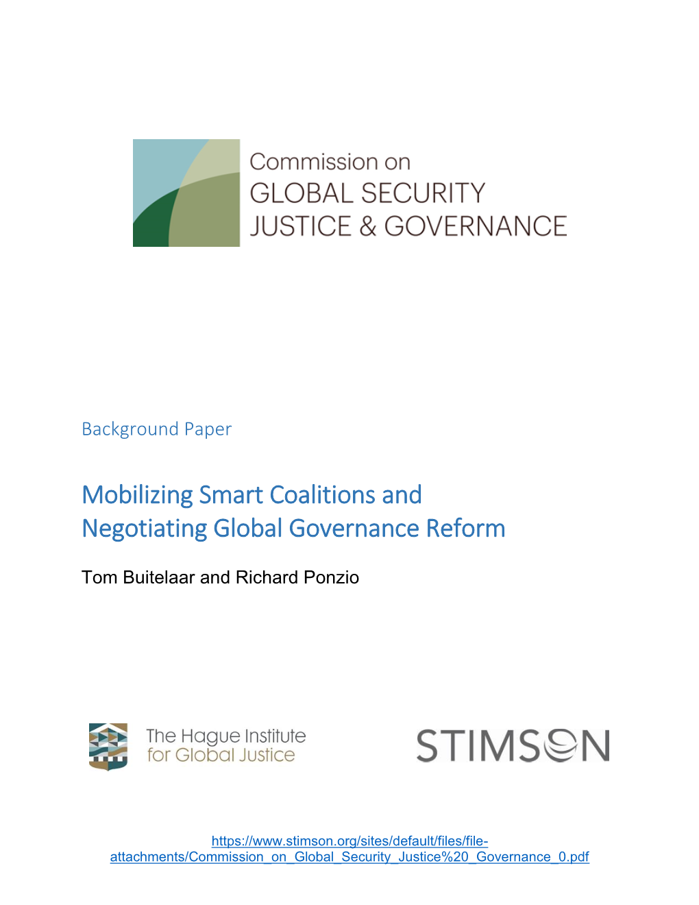 Mobilizing Smart Coalitions and Negotiating Global Governance Reform