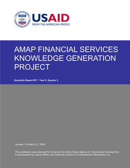 Amap Financial Services Knowledge Generation Project