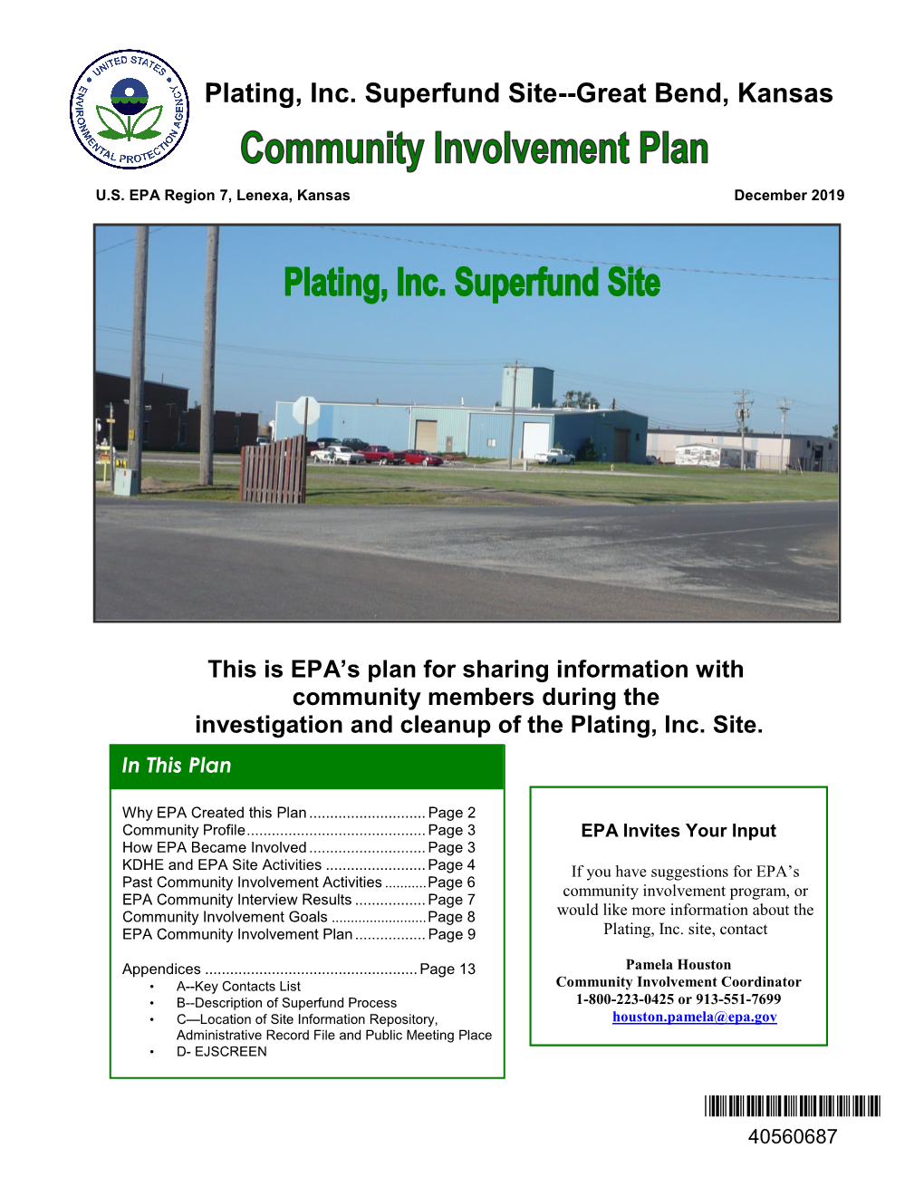 Community Involvement Plan 2020