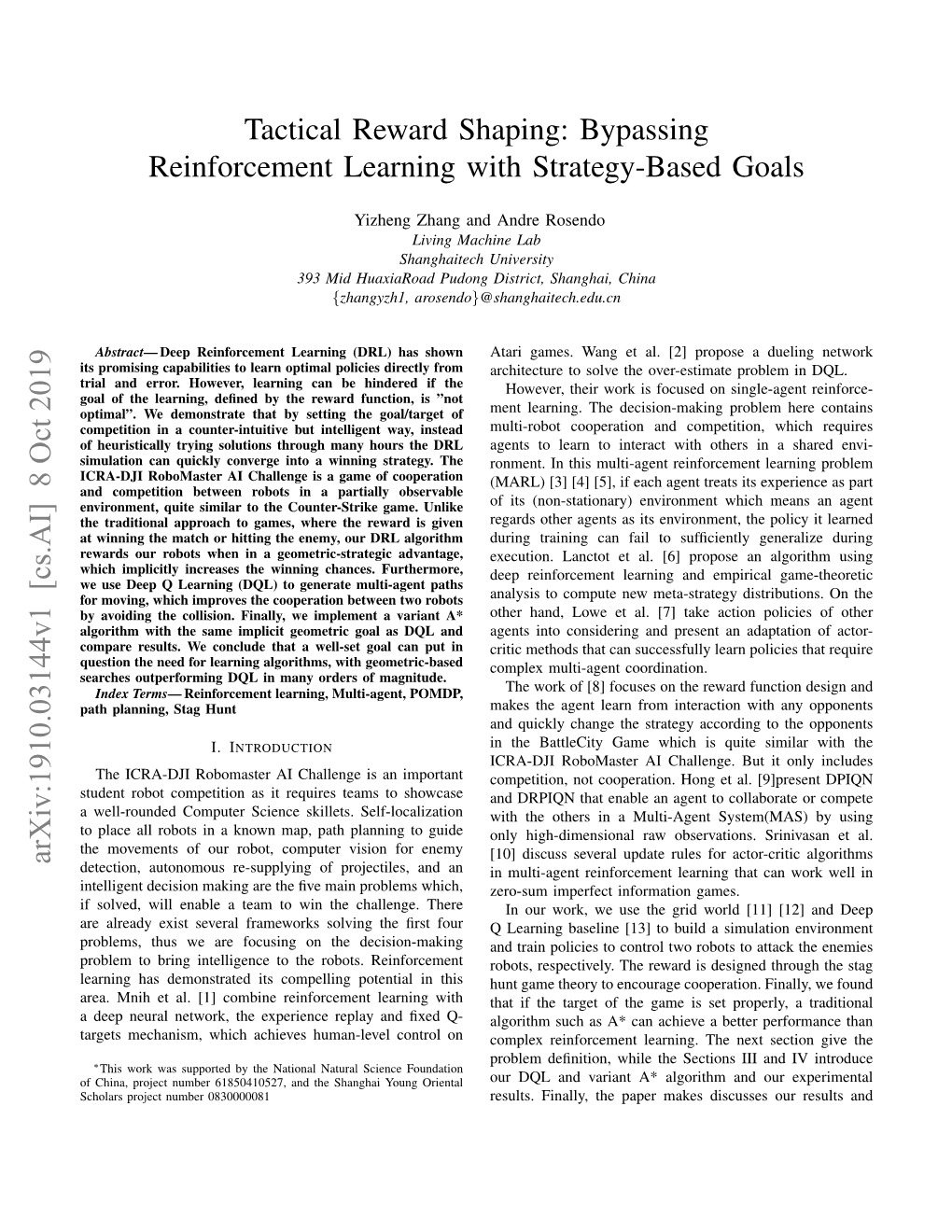Bypassing Reinforcement Learning with Strategy-Based Goals