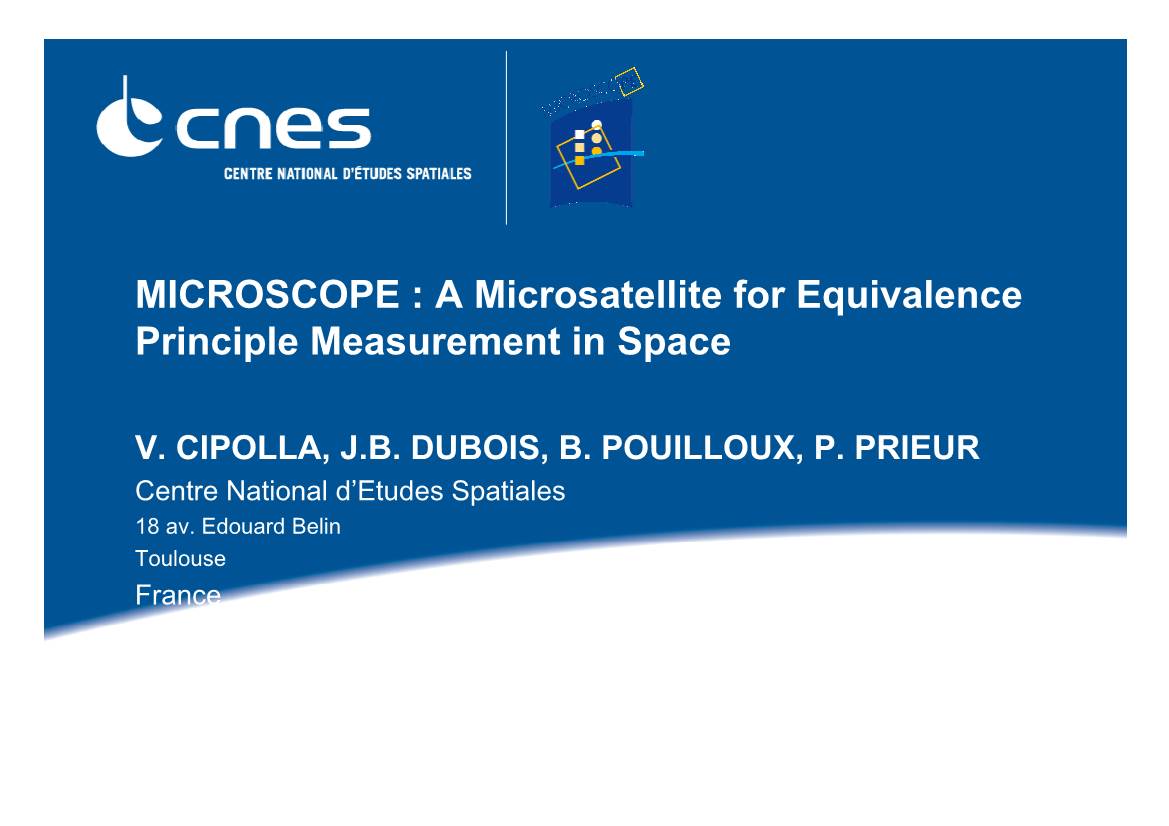 A Microsatellite for Equivalence Principle Measurement in Space