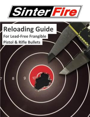 Reloading Guide for Lead-Free Frangible Pistol & Rifle Bullets
