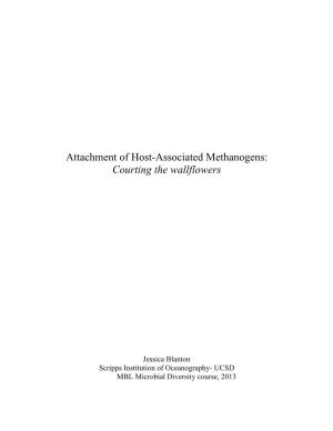 Blanton, J. Attachment of Host-Associated Methanogens