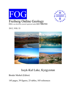 Freiberg Online Geology FOG Is an Electronic Journal Registered Under ISSN 1434-7512