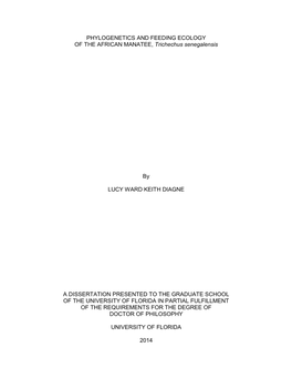 University of Florida Thesis Or Dissertation Formatting Template