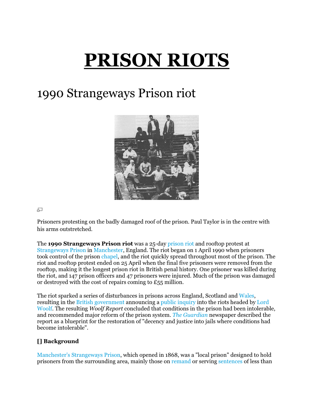 Prison Riots