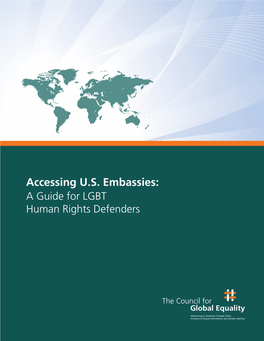 Accessing US Embassies: a Guide for LGBT Human Rights Defenders