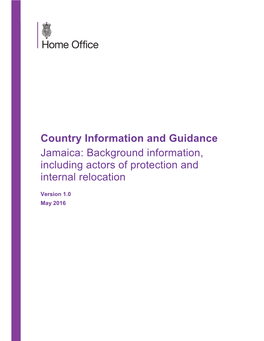 Country Information and Guidance. Jamaica