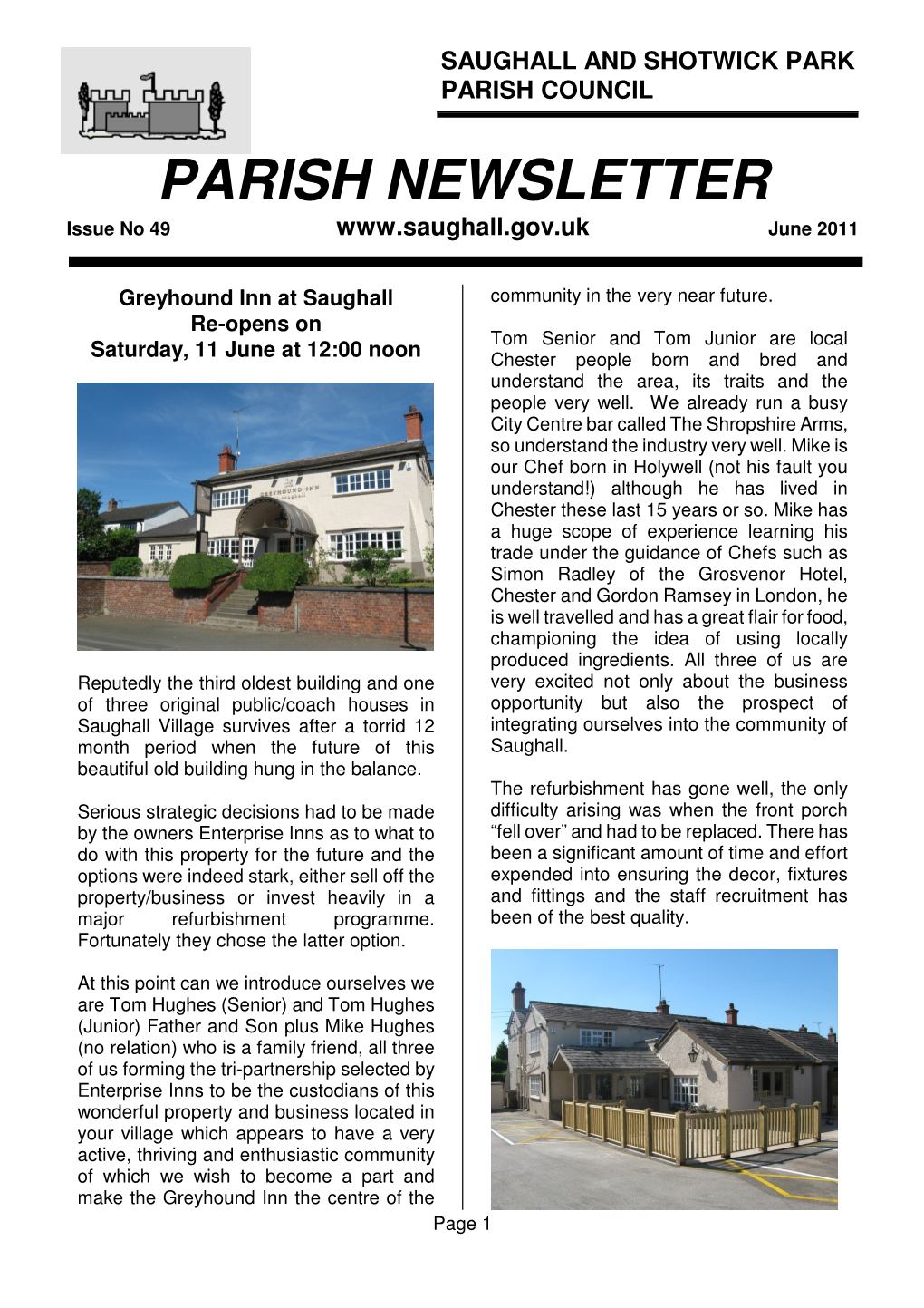 PARISH NEWSLETTER Issue No 49 June 2011