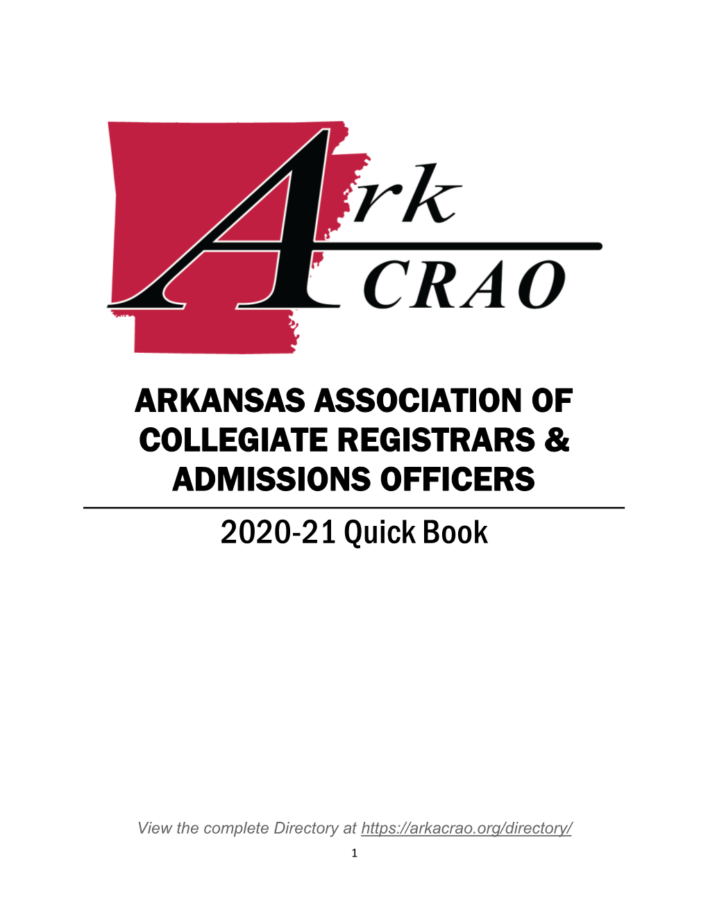 Arkansas Association of Collegiate Registrars &